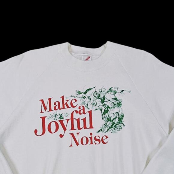 Jerzees Christmas Sweater in White | Size XXL - Picture 3 of 4